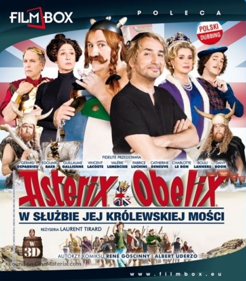 Ast&eacute;rix et Ob&eacute;lix: Au Service de Sa Majest&eacute; - Polish Blu-Ray movie cover