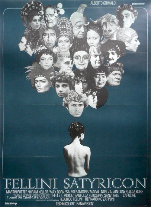 Fellini - Satyricon - Danish Movie Poster