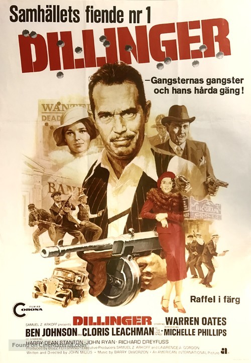 Dillinger - Swedish Movie Poster