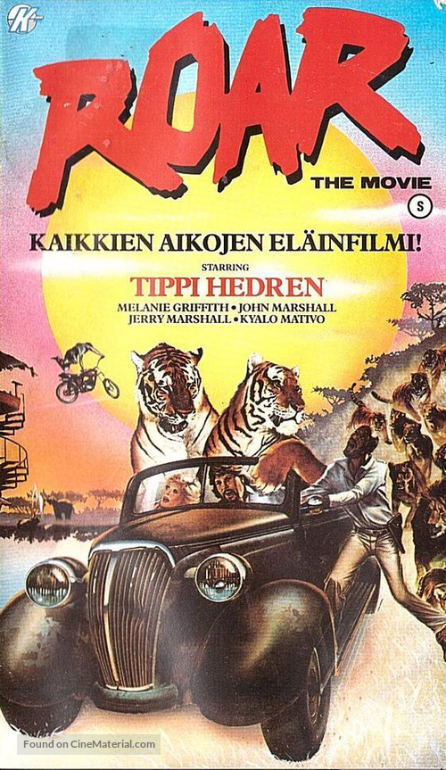 Roar - Finnish VHS movie cover