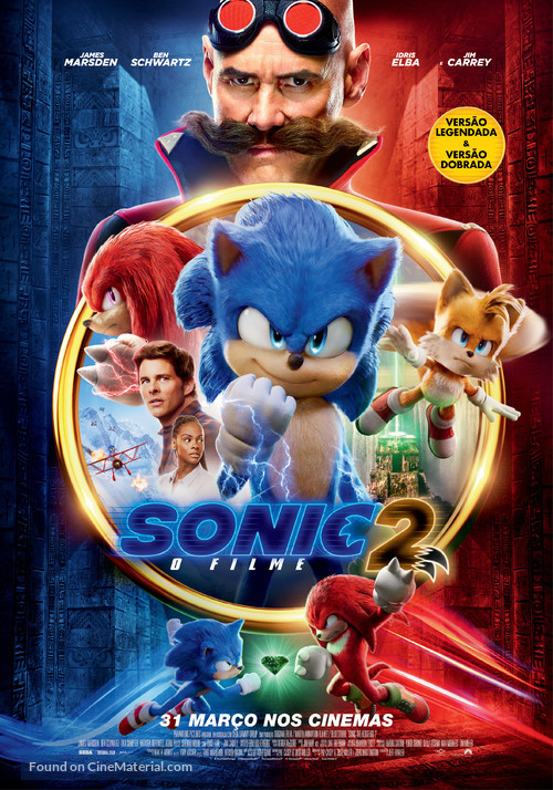 Sonic the Hedgehog 2 - Portuguese Movie Poster