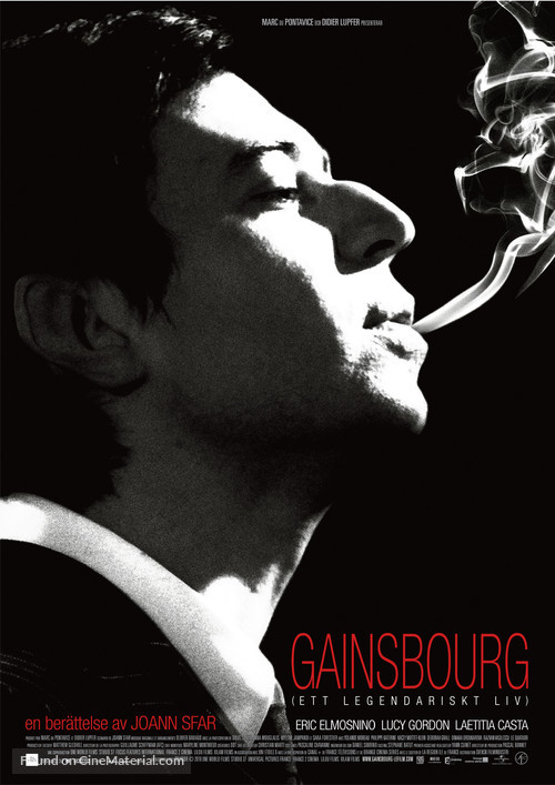 Gainsbourg (Vie h&eacute;ro&iuml;que) - Swedish Movie Poster