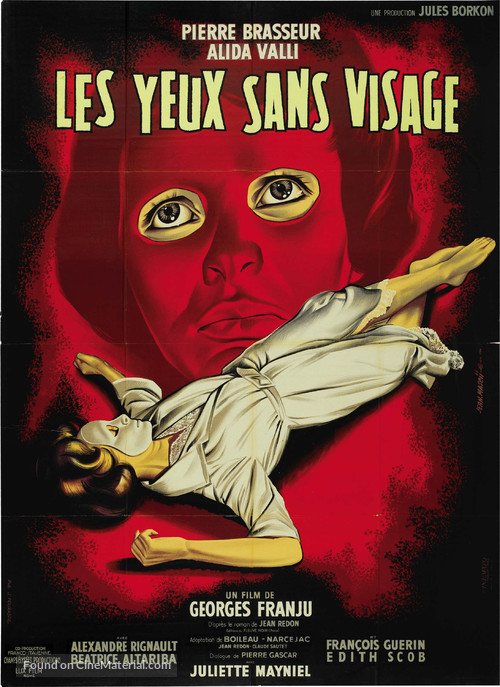 Les yeux sans visage - French Movie Poster