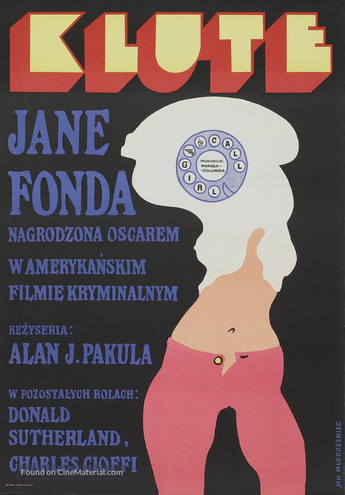 Klute - Polish Movie Poster