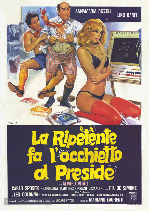 Ripetente fa l&#039;occhietto al preside, La - Italian Theatrical movie poster