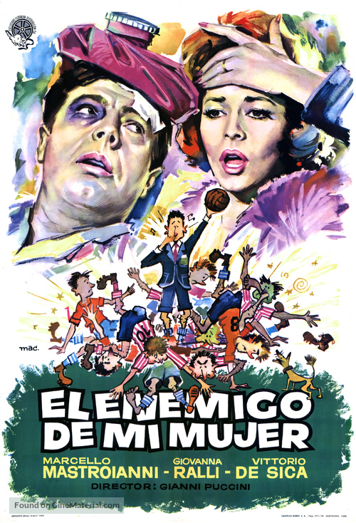 Il nemico di mia moglie - Spanish Movie Poster