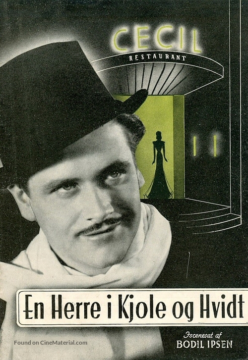 En herre i kjole og hvidt - Danish Movie Poster