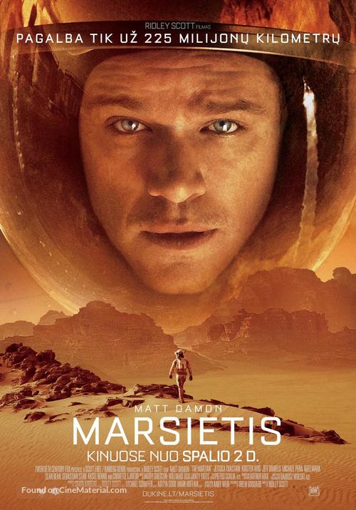 The Martian - Lithuanian Movie Poster