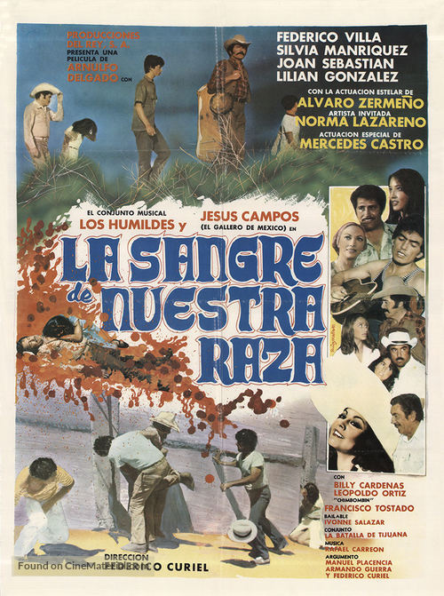 La sangre de nuestra raza - Mexican Movie Poster