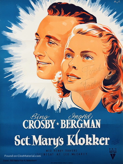 The Bells of St. Mary&#039;s - Danish Movie Poster