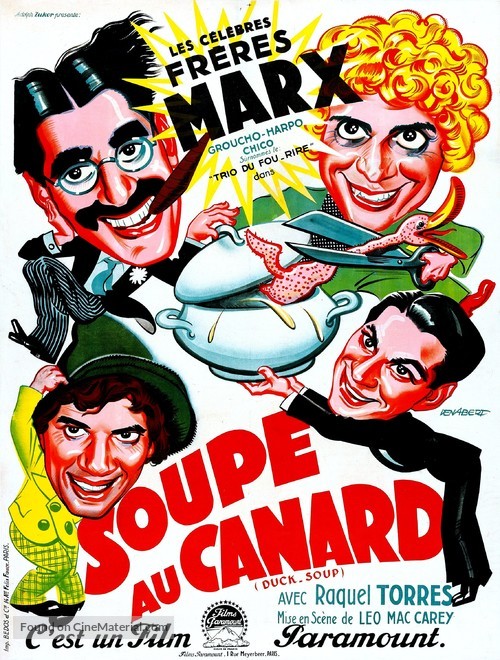 Duck Soup - French Movie Poster