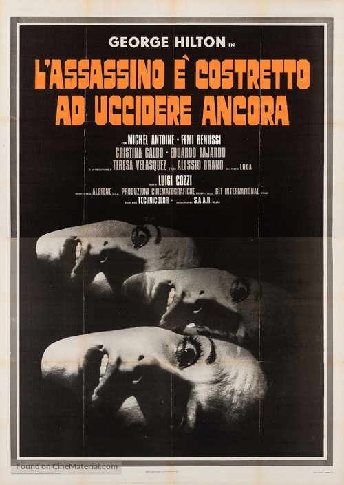 L&#039;assassino &egrave; costretto ad uccidere ancora - Italian Movie Poster