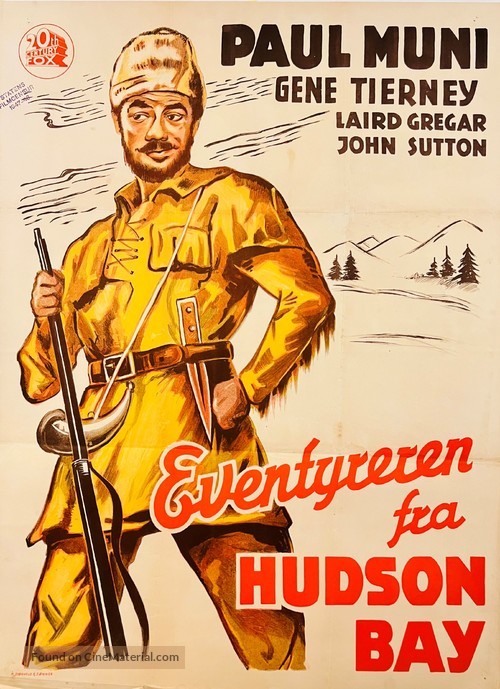 Hudson&#039;s Bay - Danish Movie Poster