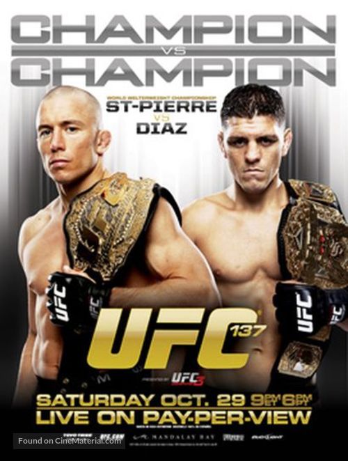 UFC 137: Penn vs. Diaz - Movie Poster
