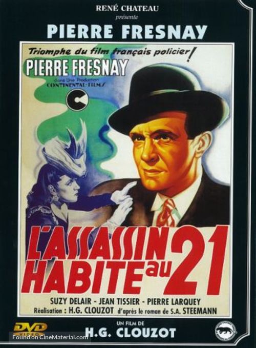 L&#039;assassin habite... au 21 - French DVD movie cover