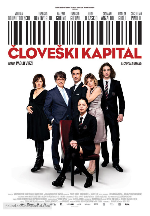 Il capitale umano - Slovenian Movie Poster