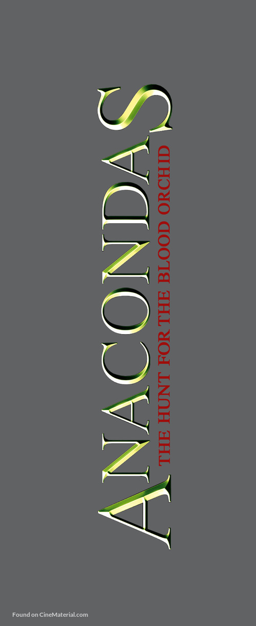 Anacondas: The Hunt For The Blood Orchid - Logo
