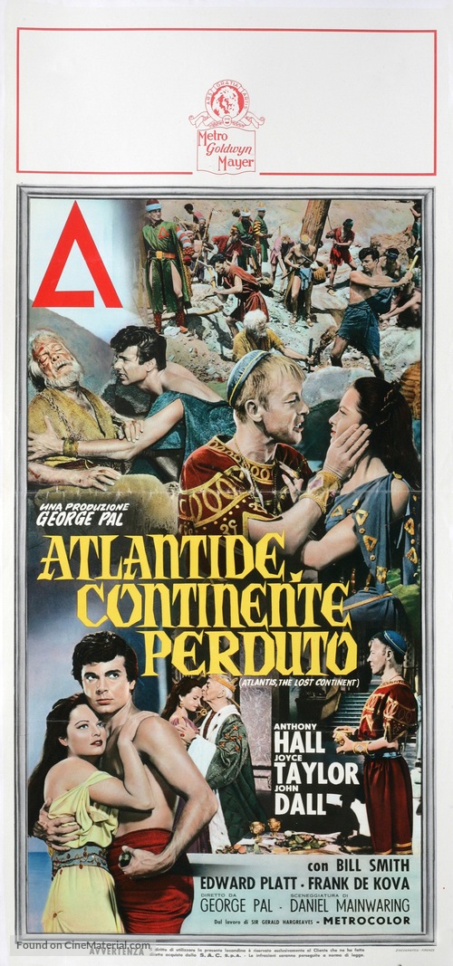 Atlantis, the Lost Continent - Italian Movie Poster