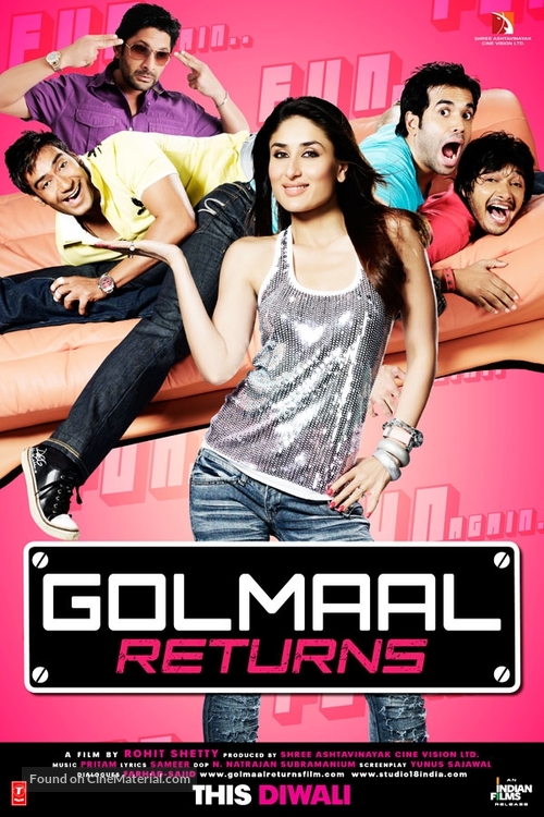 Golmaal Returns - Indian Movie Poster