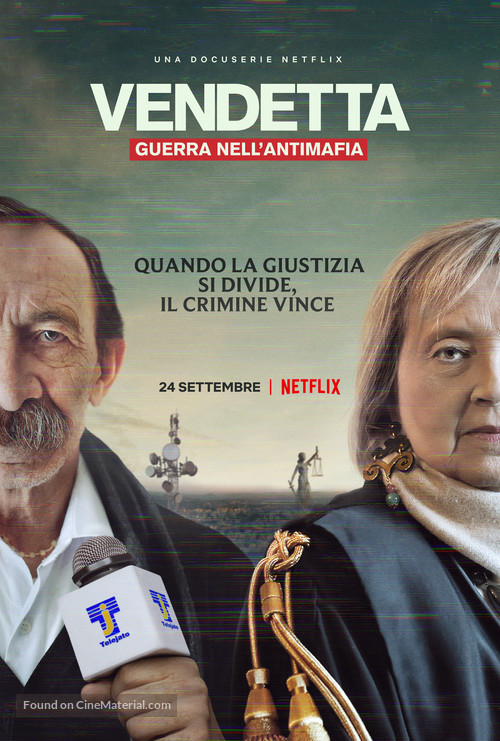 &quot;Vendetta: Guerra nell&#039;antimafia&quot; - Italian Movie Poster