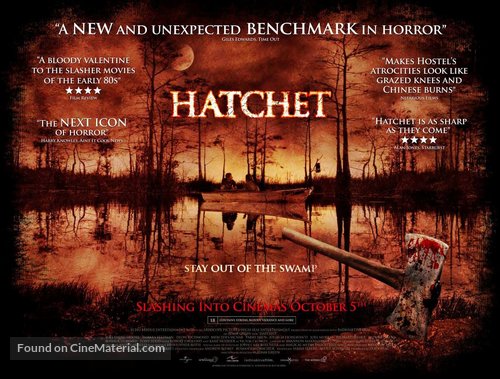 Hatchet - British Movie Poster