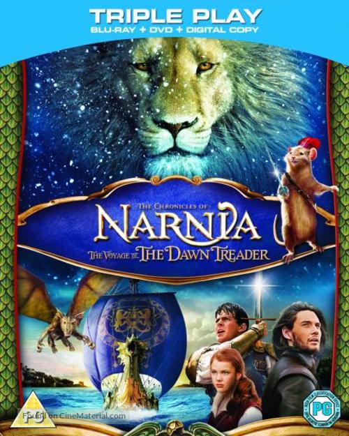 The Chronicles of Narnia: The Voyage of the Dawn Treader - British Blu-Ray movie cover