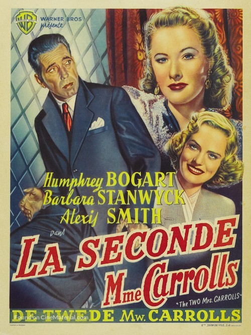The Two Mrs. Carrolls - Belgian Movie Poster