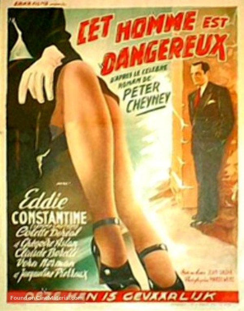 Cet homme est dangereux - Belgian Movie Poster