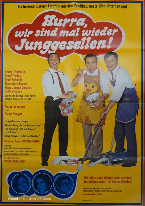 Hurra, wir sind mal wieder Junggesellen! - German Movie Poster