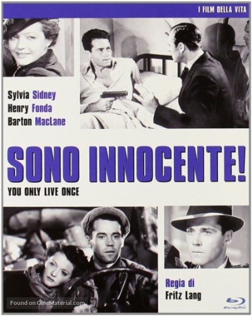 You Only Live Once - Italian Blu-Ray movie cover