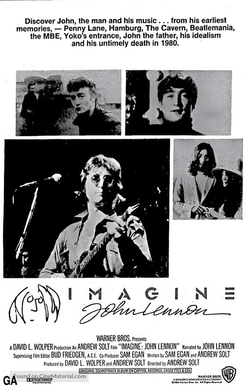 Imagine: John Lennon - British Movie Poster