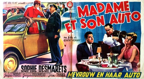 Madame et son auto - Belgian Movie Poster