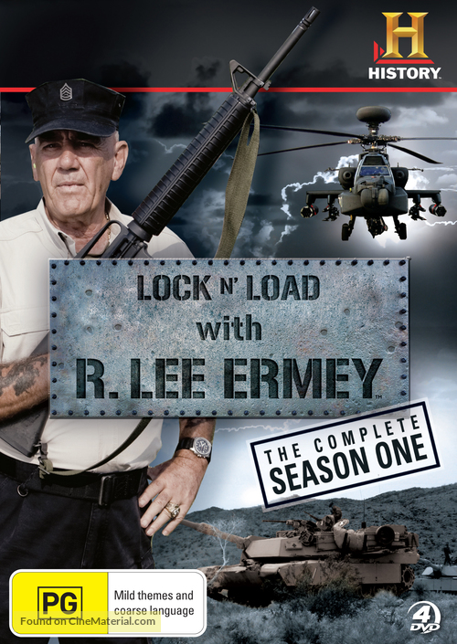 &quot;Lock &#039;N Load with R. Lee Ermey&quot; - Australian DVD movie cover