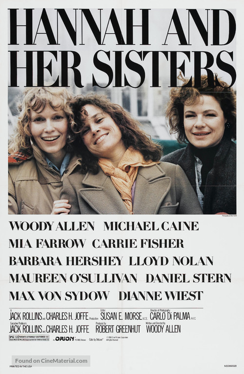 Hannah and Her Sisters - Movie Poster