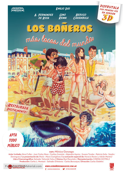 Los ba&ntilde;eros m&aacute;s locos del mundo - Argentinian Movie Poster