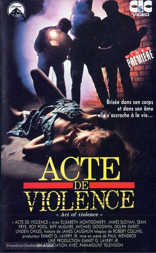 Act of Violence - French VHS movie cover