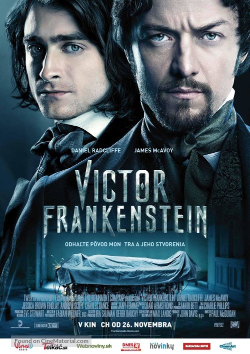 Victor Frankenstein - Slovak Movie Poster