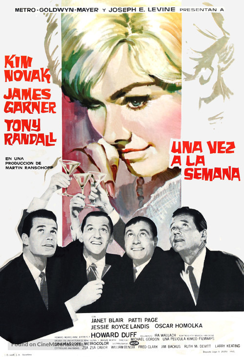 Boys&#039; Night Out - Spanish Movie Poster