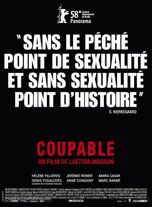 Coupable - French poster