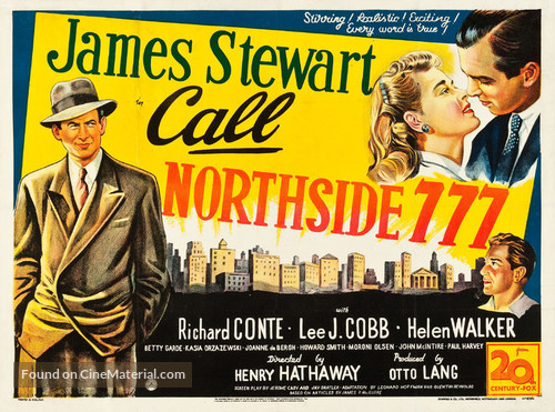 Call Northside 777 - British Movie Poster