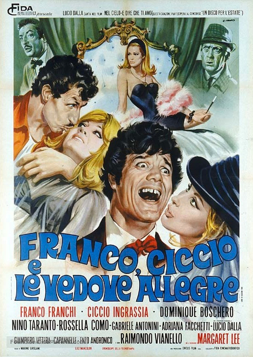 Franco, Ciccio e le vedove allegre - Italian Movie Poster