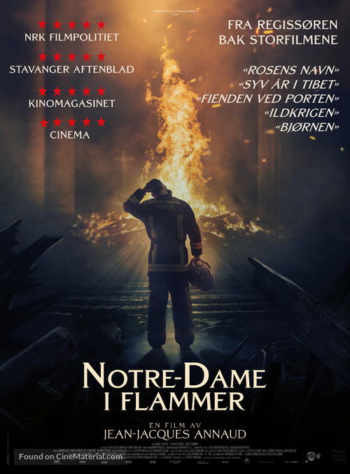 Notre-Dame br&ucirc;le - Norwegian Movie Poster