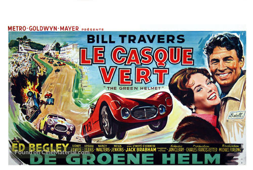 The Green Helmet - Belgian Movie Poster