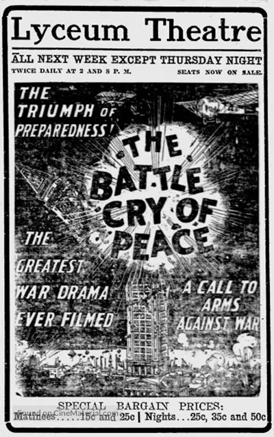 The Battle Cry of Peace - poster