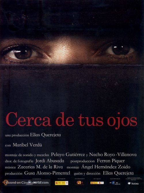 Cerca de tus ojos - Spanish Movie Poster