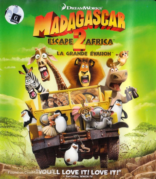 Madagascar: Escape 2 Africa - Canadian Blu-Ray movie cover