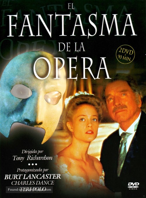 The Phantom of the Opera - Spanish DVD movie cover
