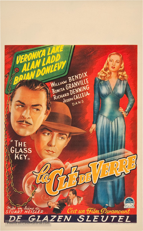 The Glass Key - Belgian Movie Poster