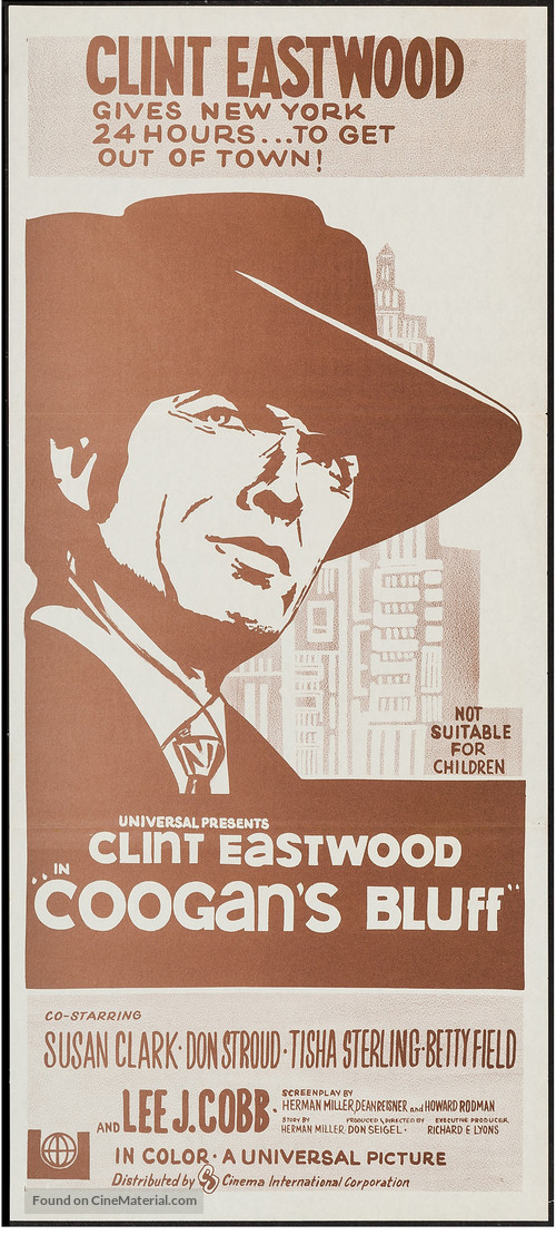 Coogan&#039;s Bluff - Australian Movie Poster