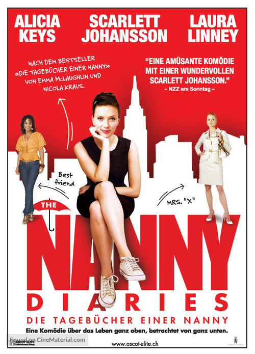 The Nanny Diaries - Swiss Movie Poster